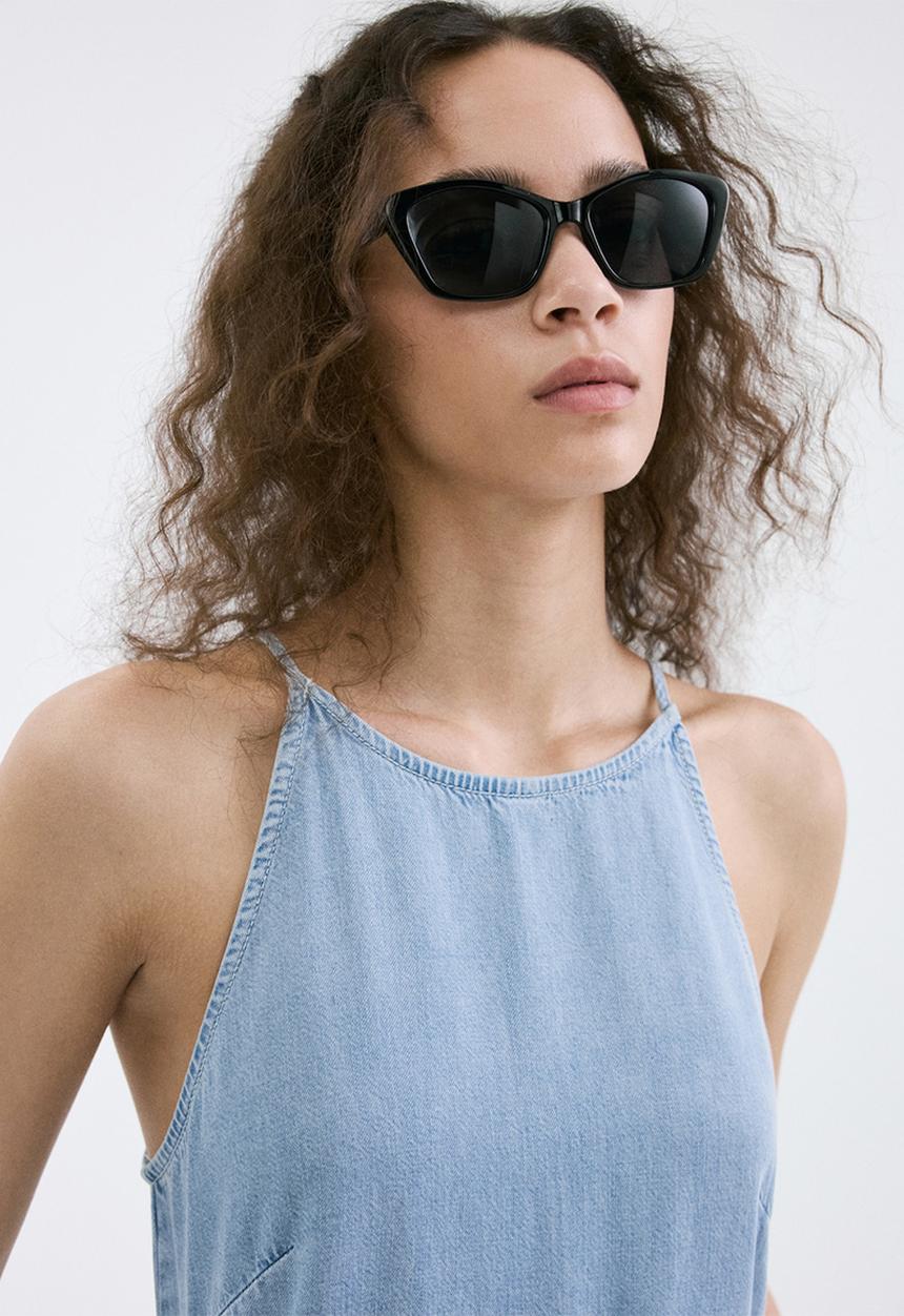 MANGO - Jumpsuit ibiza - open blue