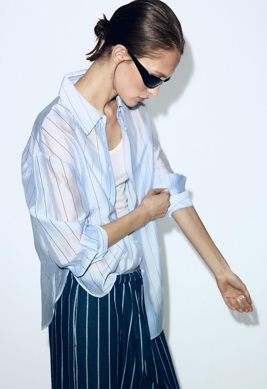 MANGO - Shirt frank - light/pastel blue
