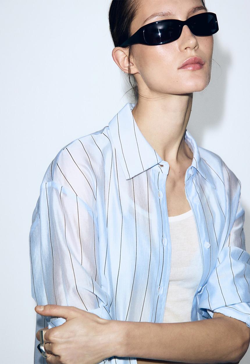 MANGO - Shirt frank - light/pastel blue