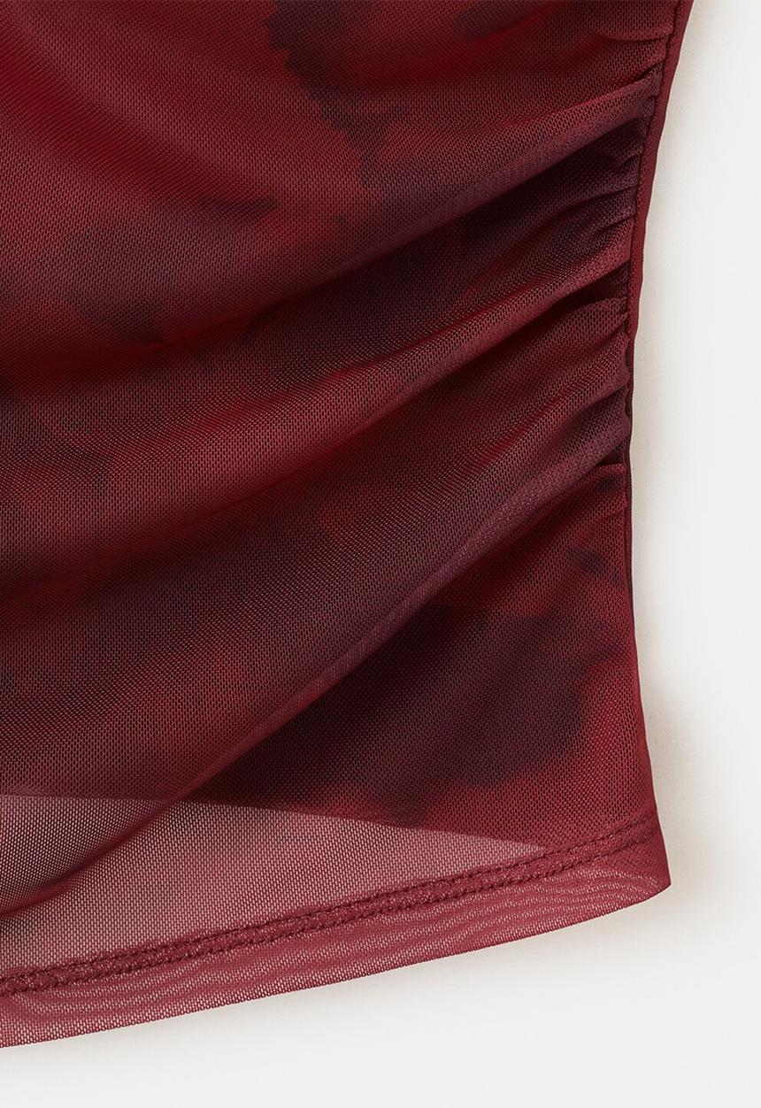 MANGO - Top mara - dark red
