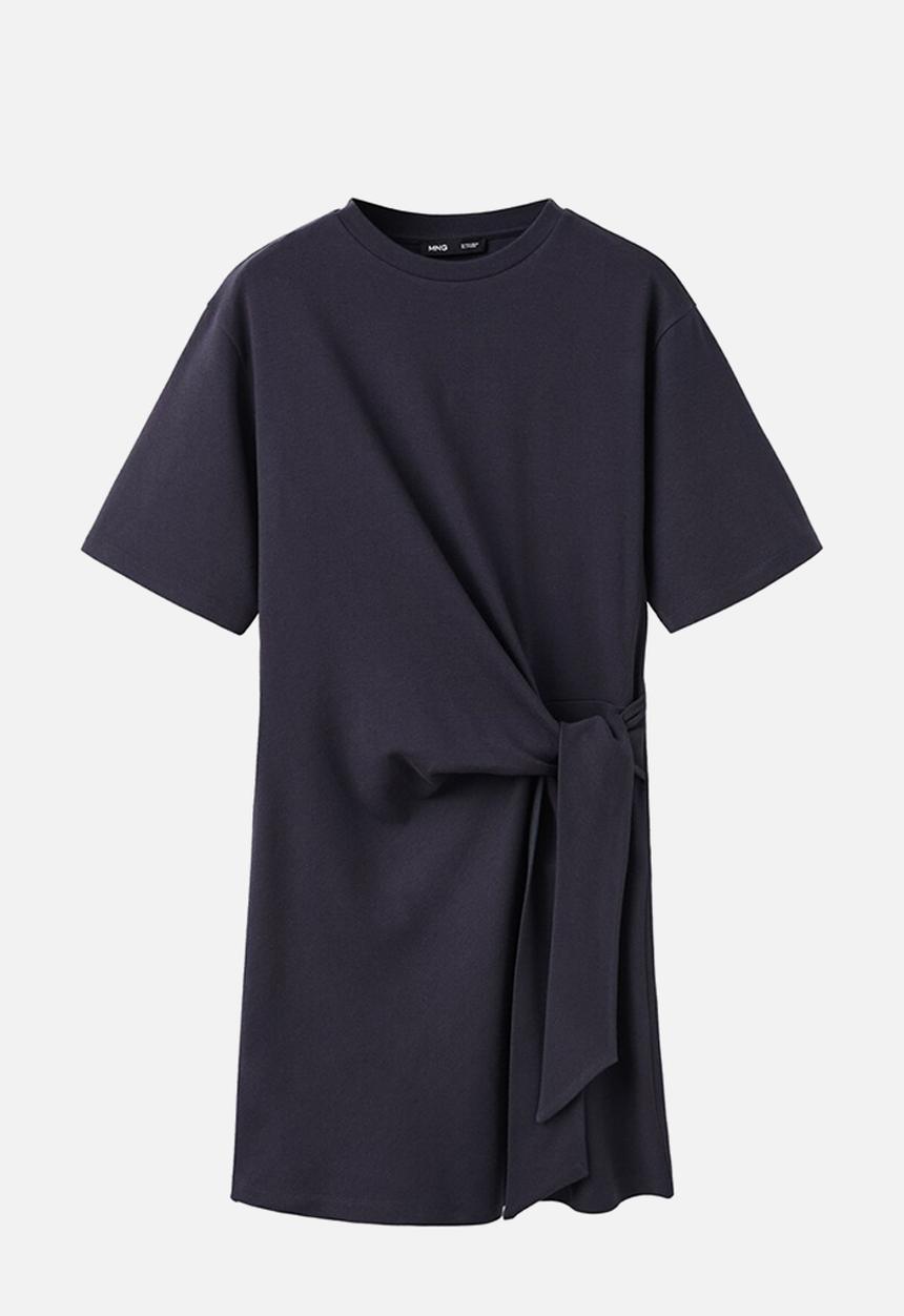 MANGO - Dress lazo - navy