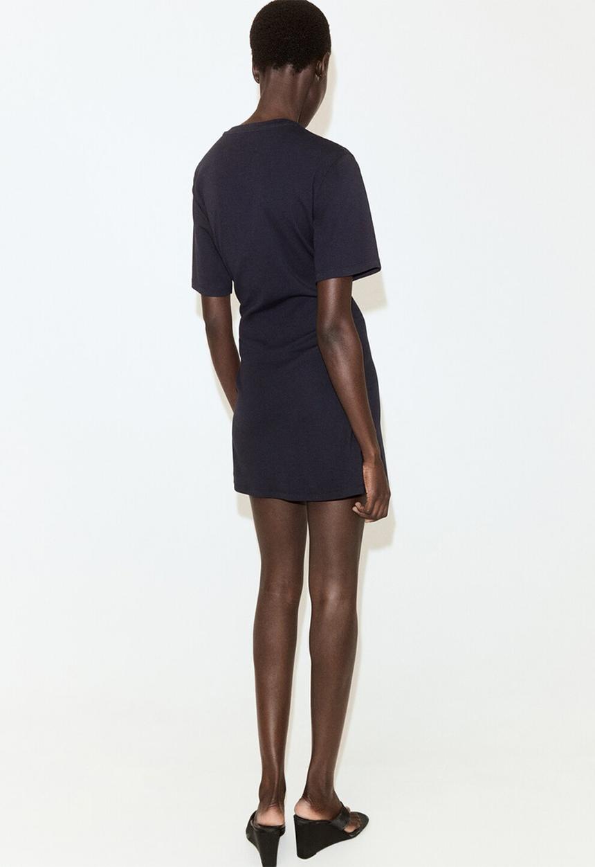 MANGO - Dress lazo - navy