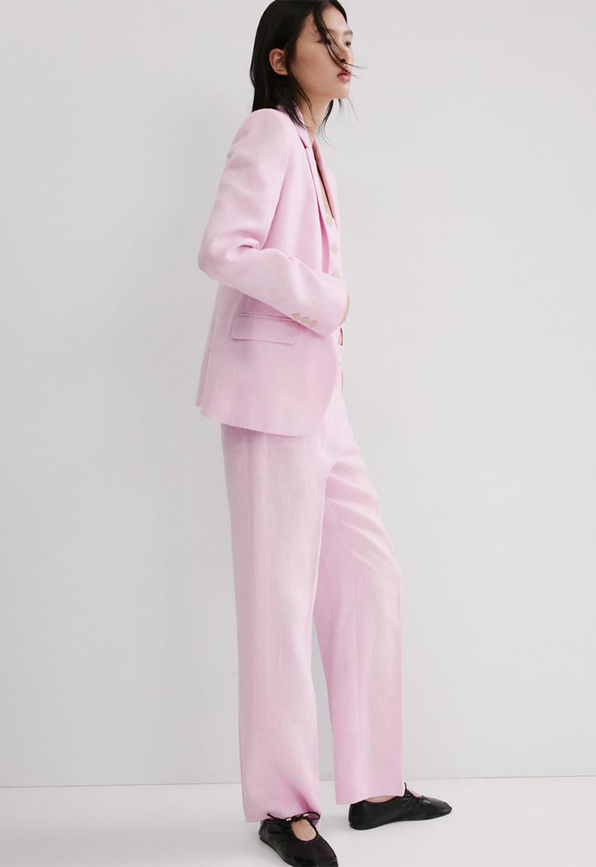 MANGO - Blazer boreli - pink
