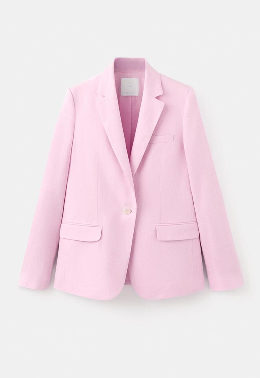 MANGO - Blazer boreli - pink