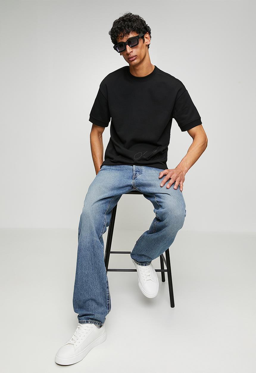 Steve Madden - Mens Rush Crew Neck T-shirt - Black