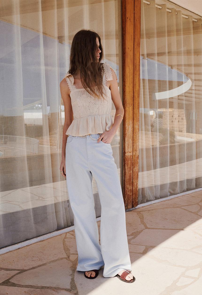 MANGO - Jeans belle - light/pastel blue