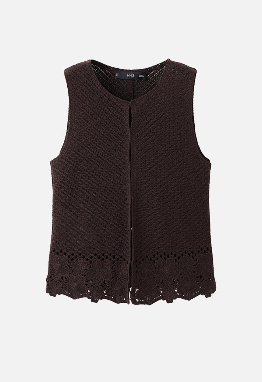MANGO - Top mashi - brown