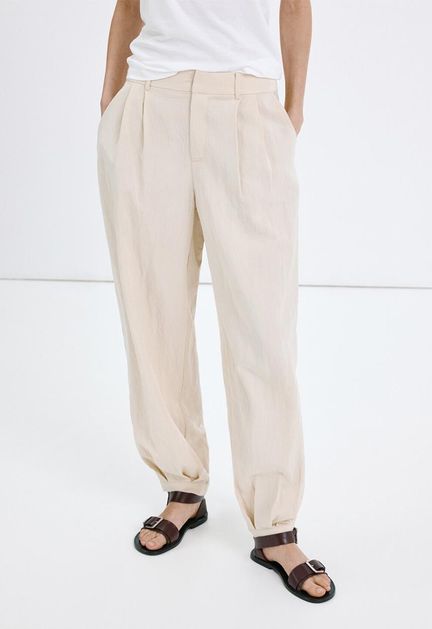 MANGO - Trousers lirio - light/pastel gray