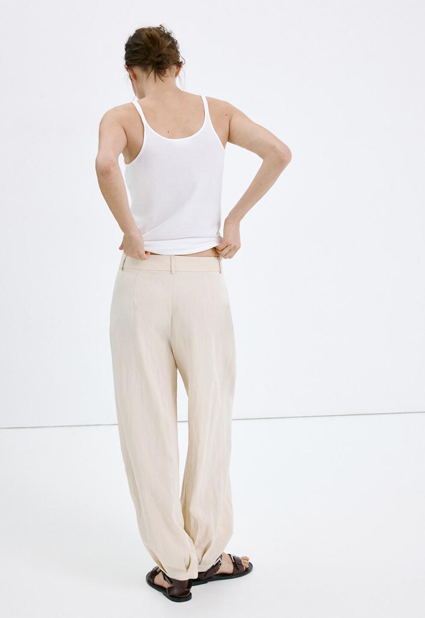 MANGO - Trousers lirio - light/pastel gray