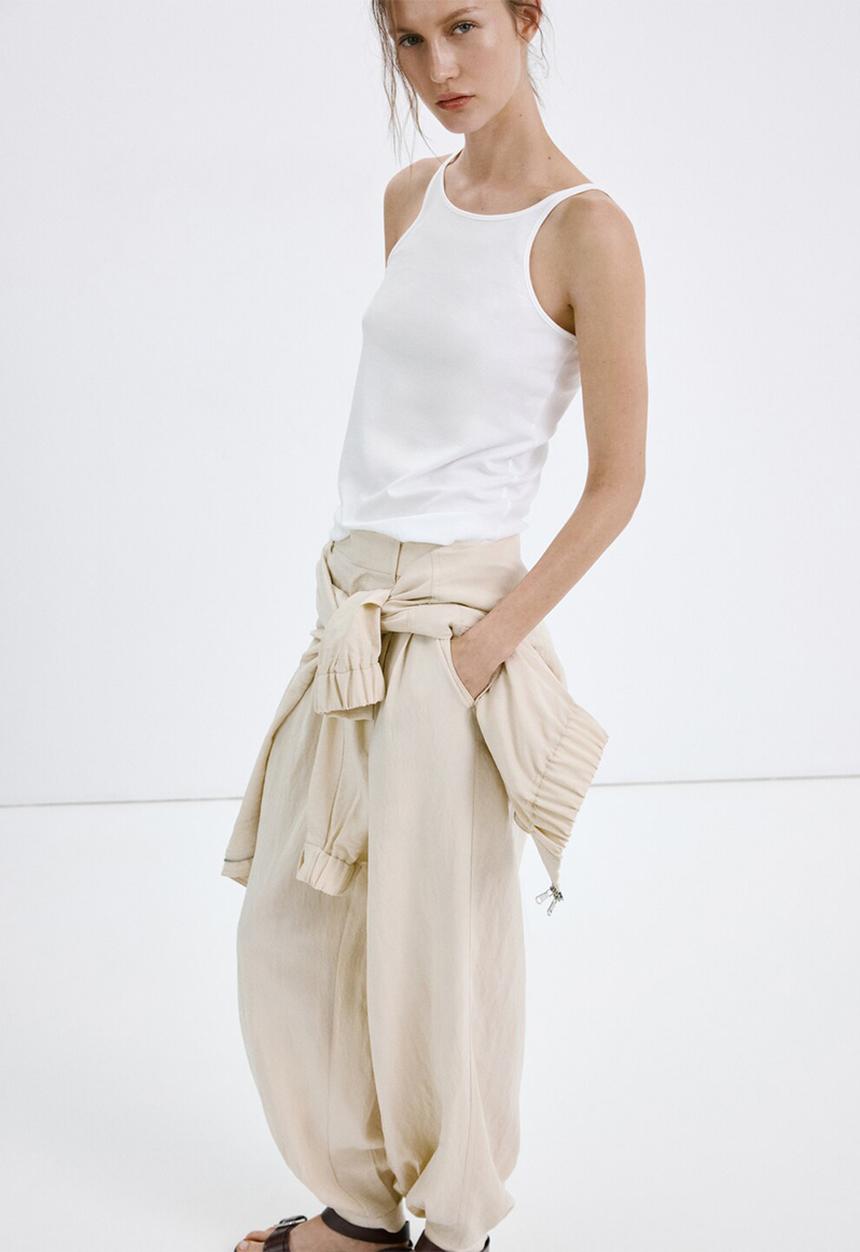 MANGO - Trousers lirio - light/pastel gray