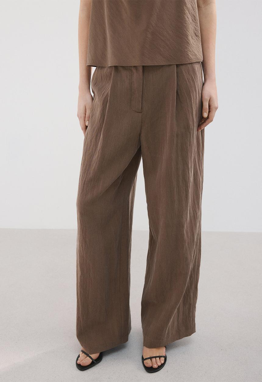 MANGO - Trousers girasol - brown