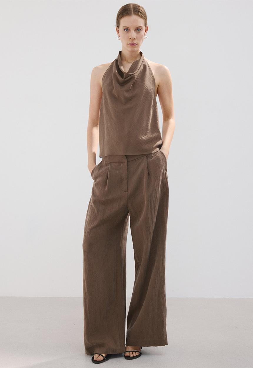 MANGO - Trousers girasol - brown