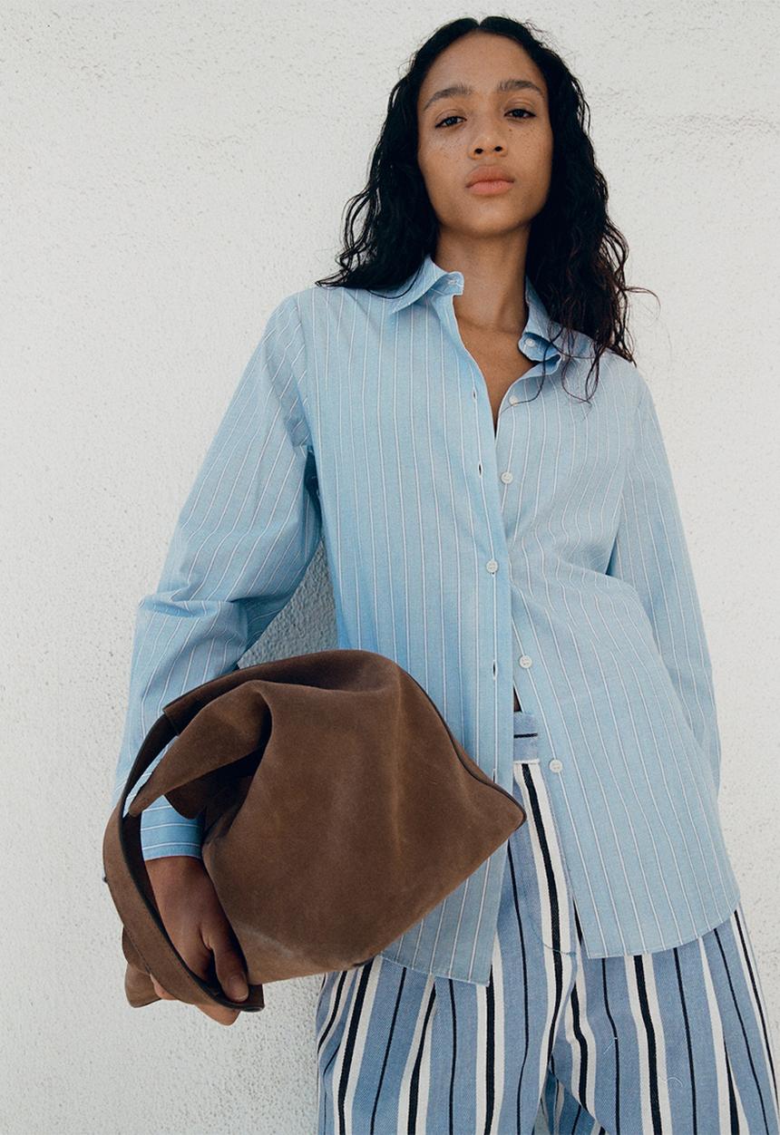 MANGO - Trousers trilussa - light/pastel blue