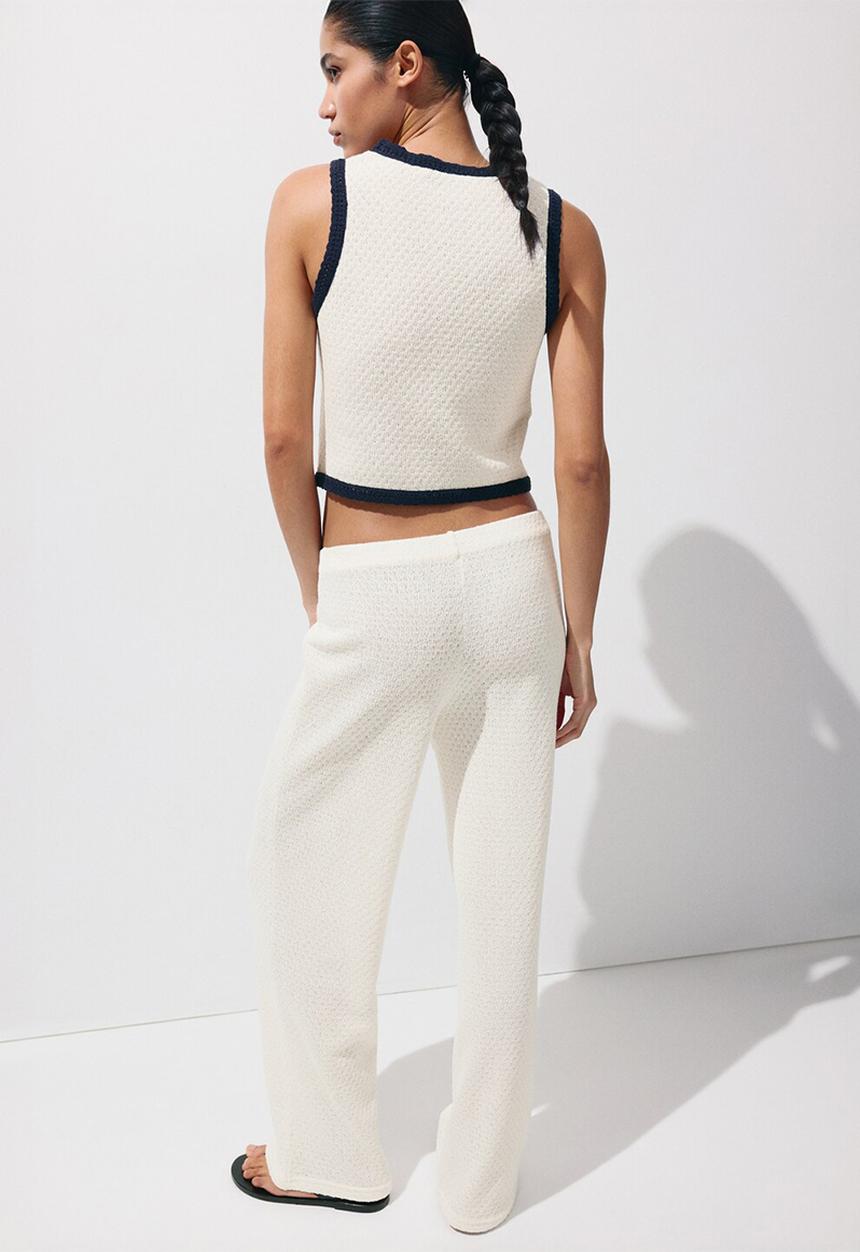 MANGO - Trousers nati - light beige