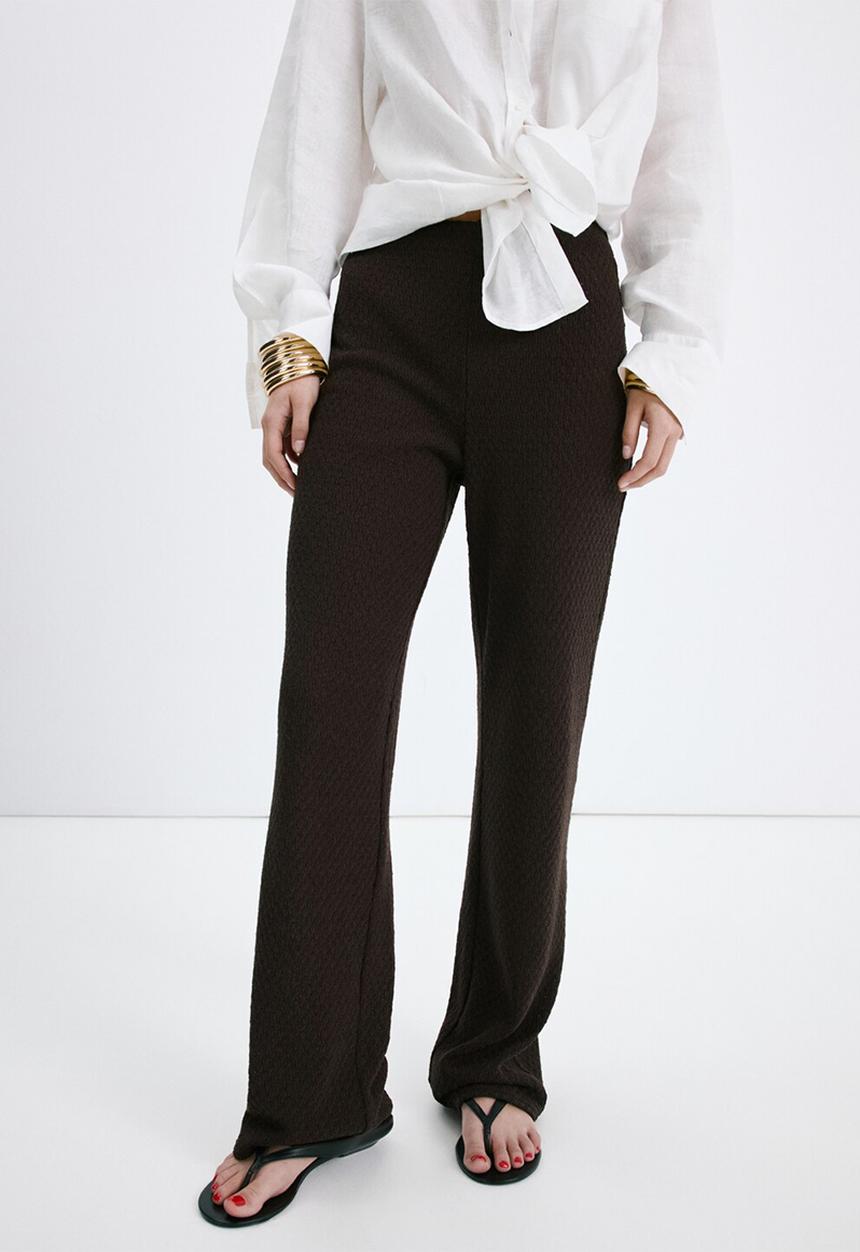 MANGO - Trousers Nati - Brown