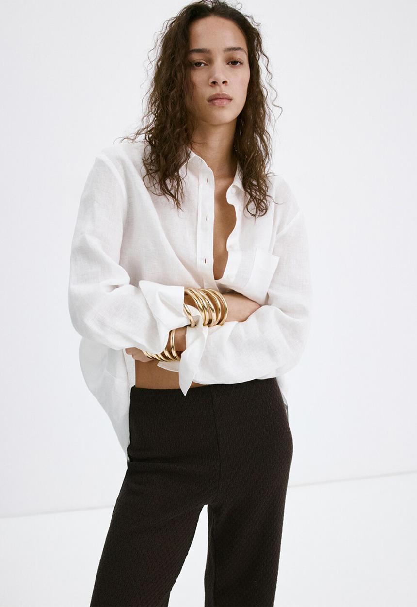 MANGO - Trousers Nati - Brown