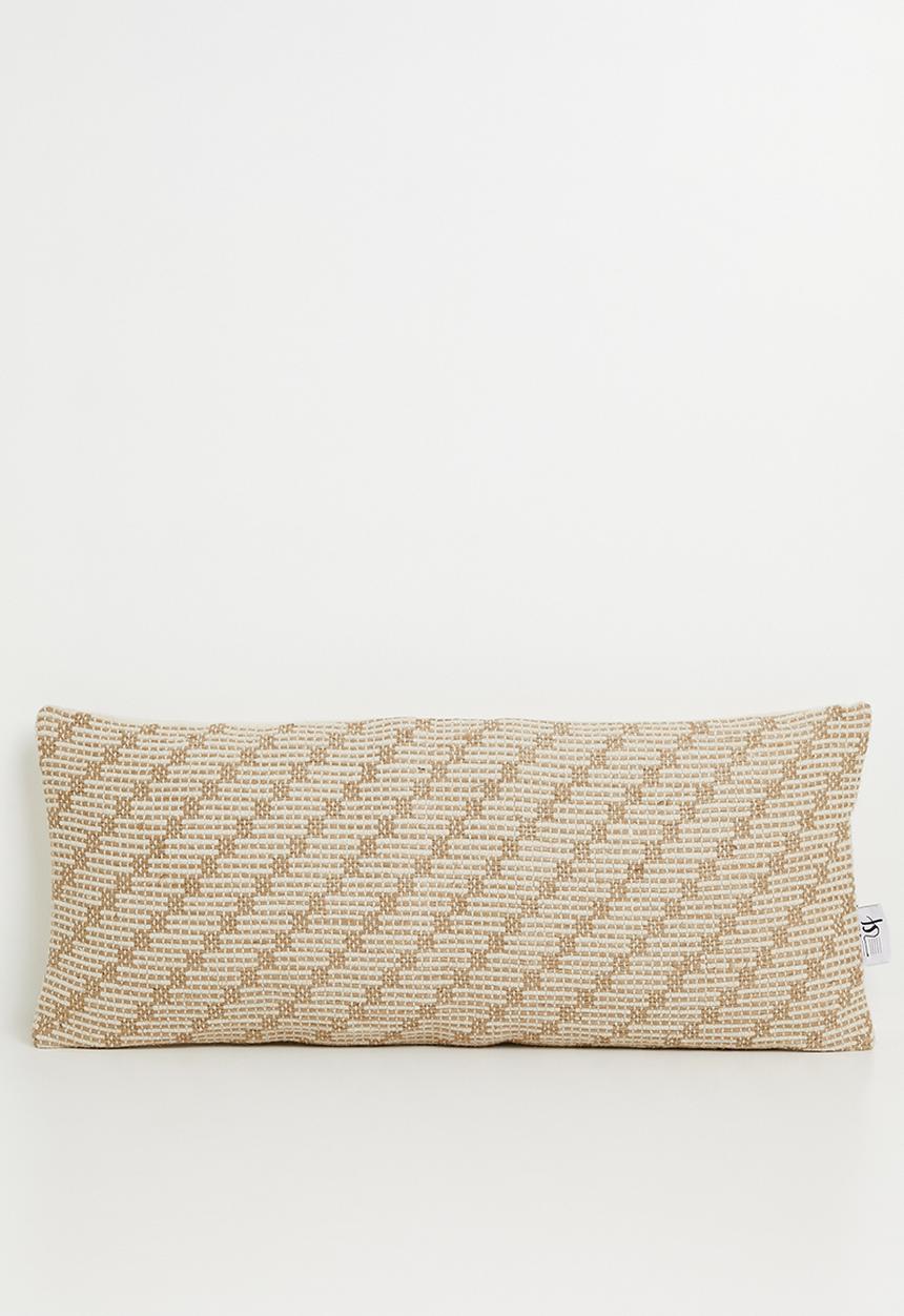 Sixth Floor - Kai Jute & Cotton Geo Cushion - Natural
