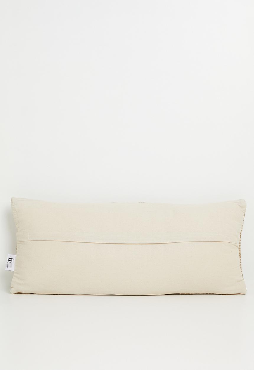 Sixth Floor - Kai Jute & Cotton Geo Cushion - Natural