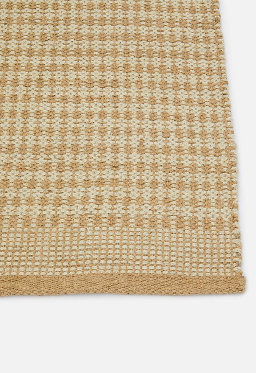 Sixth Floor - Houndstooth Jute & Dhurrie Natural