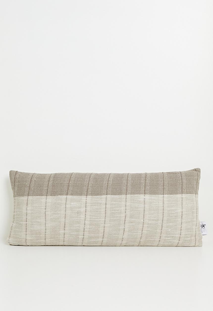 Sixth Floor - Cotton Woven Stripe Cushion - Natural