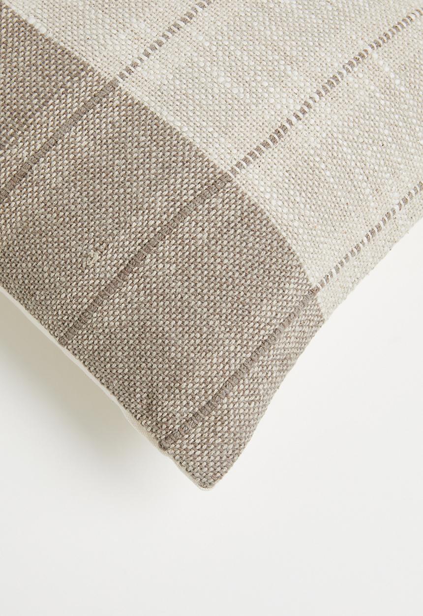 Sixth Floor - Cotton Woven Stripe Cushion - Natural