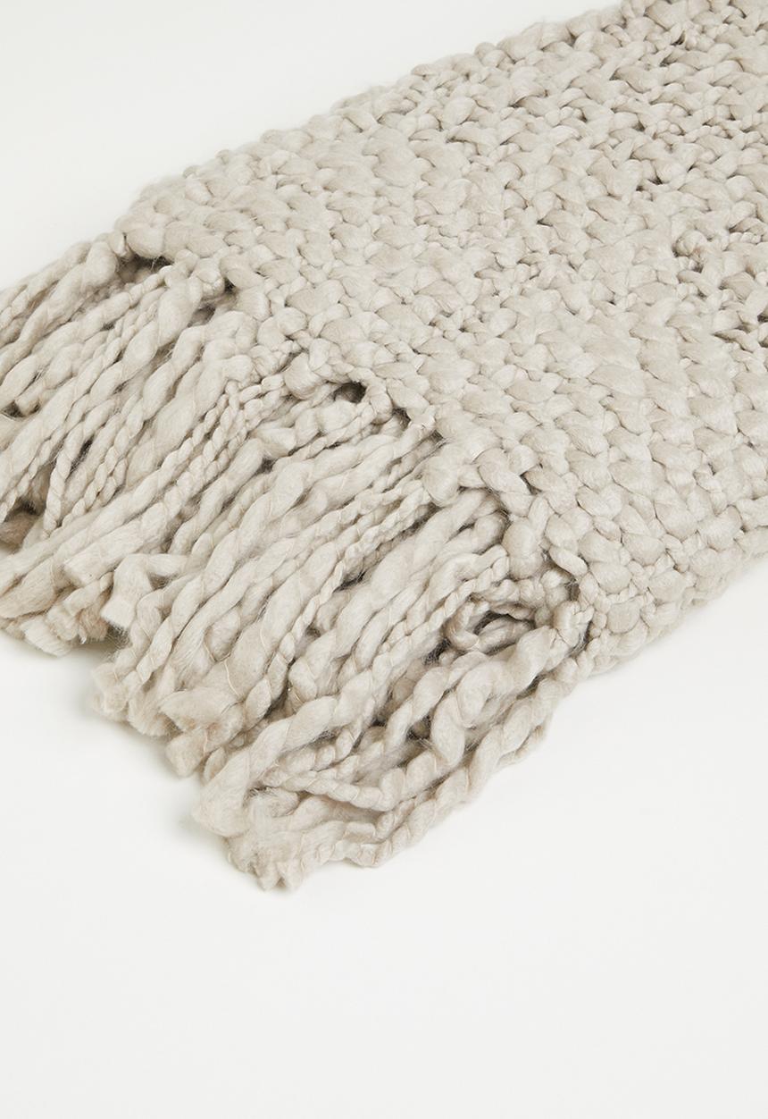 Sixth Floor - Chunky Textured Throw - Natural