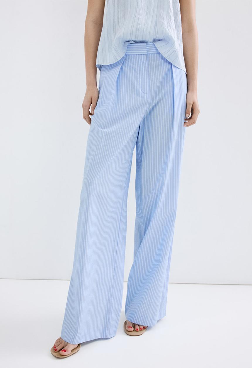 MANGO - Trousers saly - medium blue