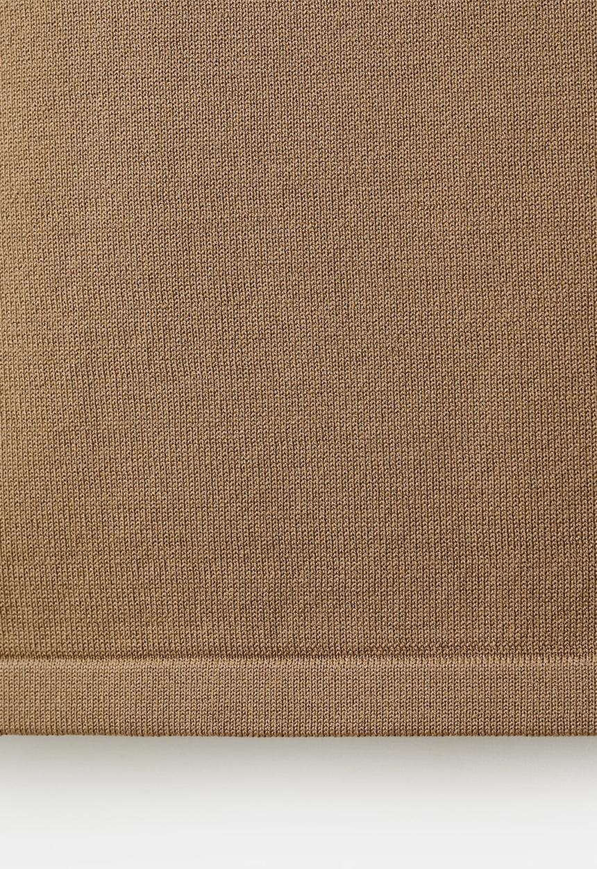 MANGO - Top naqui - dark brown