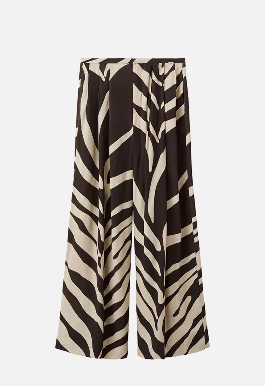 MANGO - Trousers cuca - brown