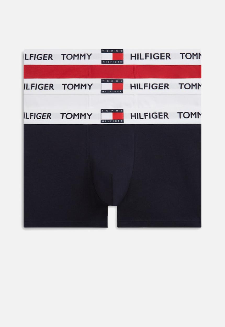 Tommy Hilfiger - 3 Pack TRUNK - Med Red/White/Des sky