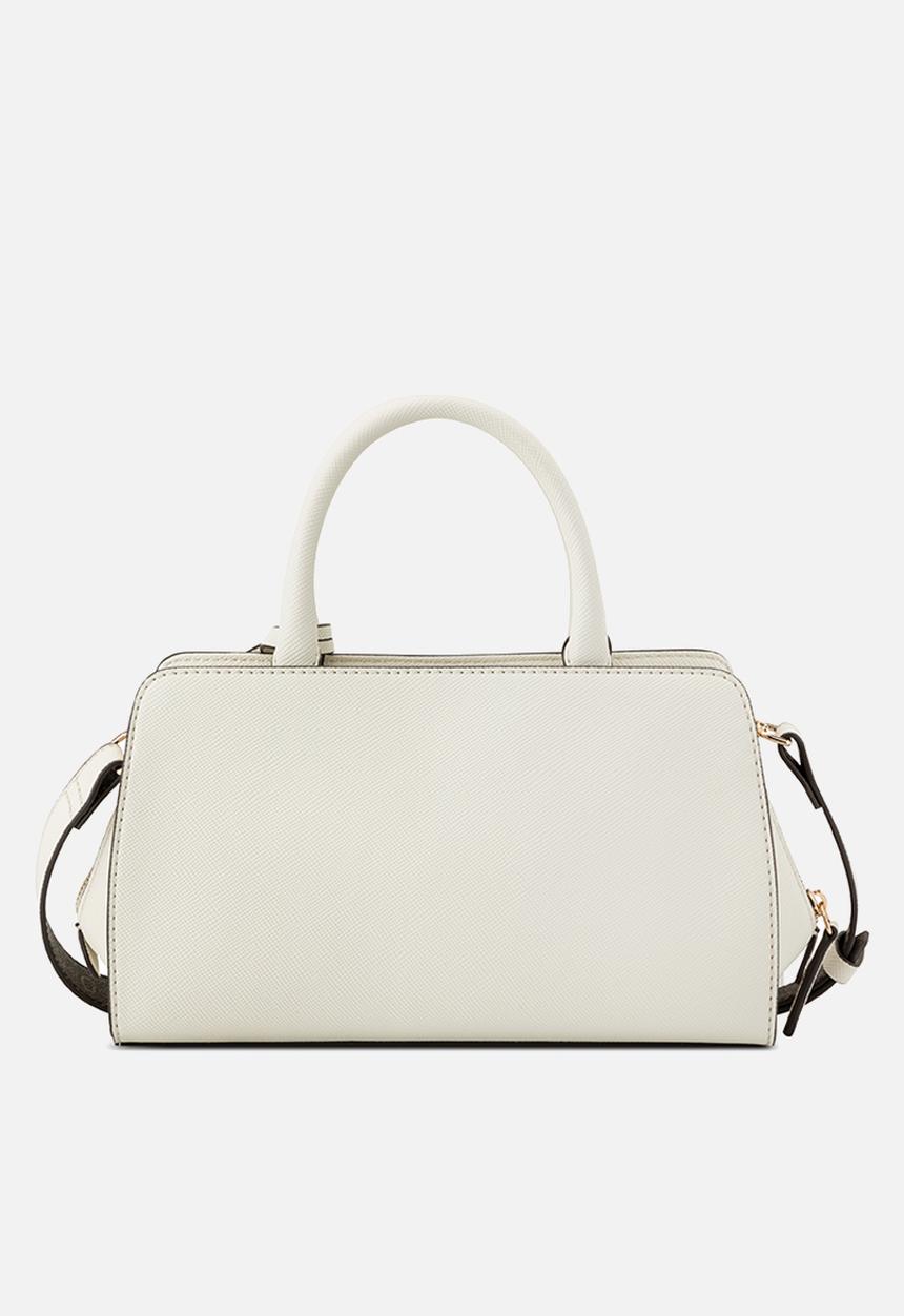 GUESS - Cadence Satchel Bag - Cream