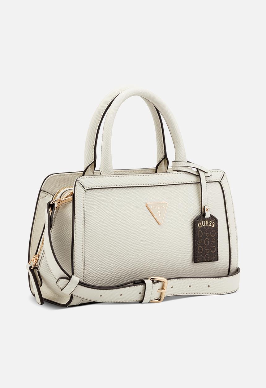 GUESS - Cadence Satchel Bag - Cream