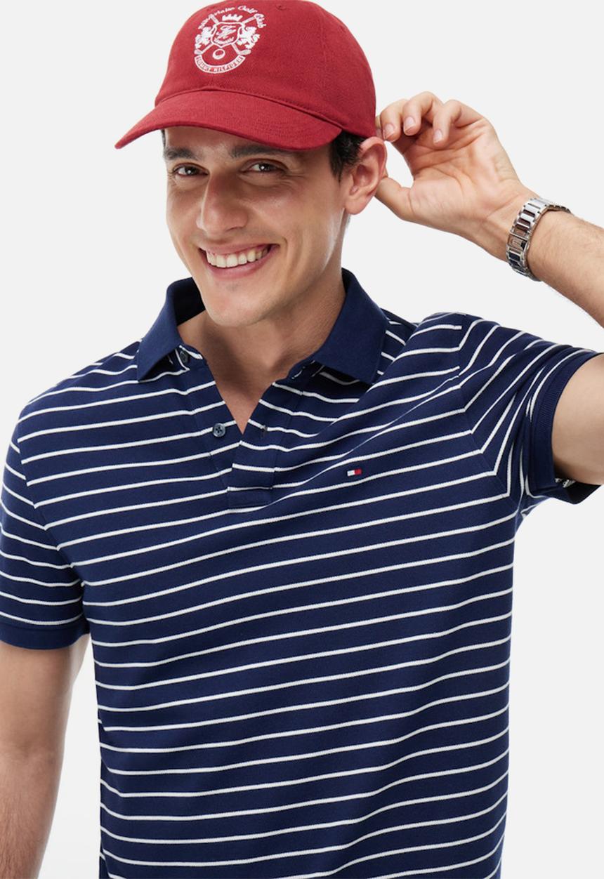 Tommy Hilfiger - 1985 REGULAR POLO - Carbon Navy / Ivory Petal