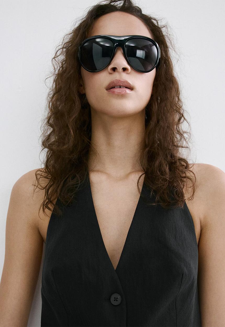 MANGO - Vest marga - black