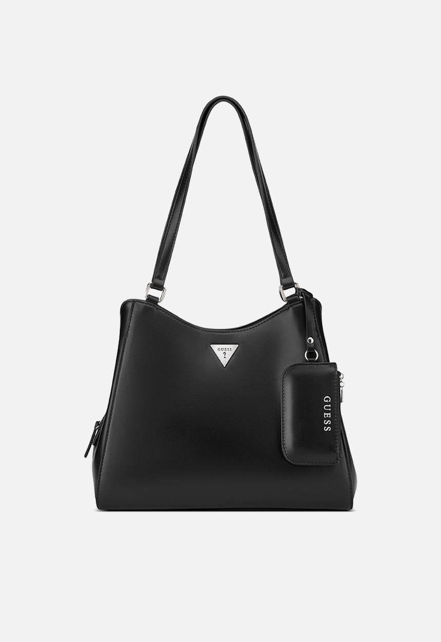 GUESS - Elsa Satchel Bag - Black