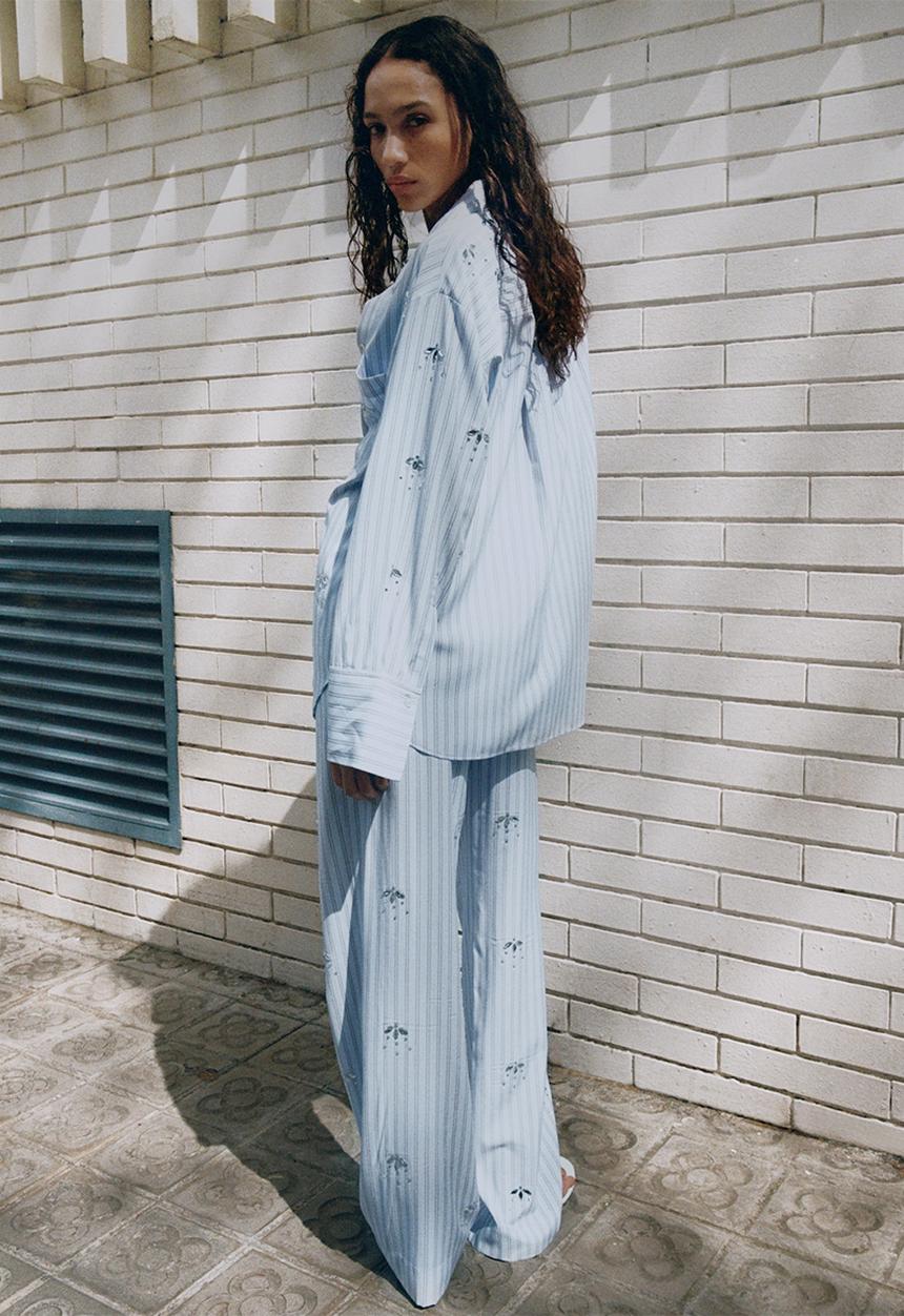 MANGO - Shirt jewelry - light/pastel blue