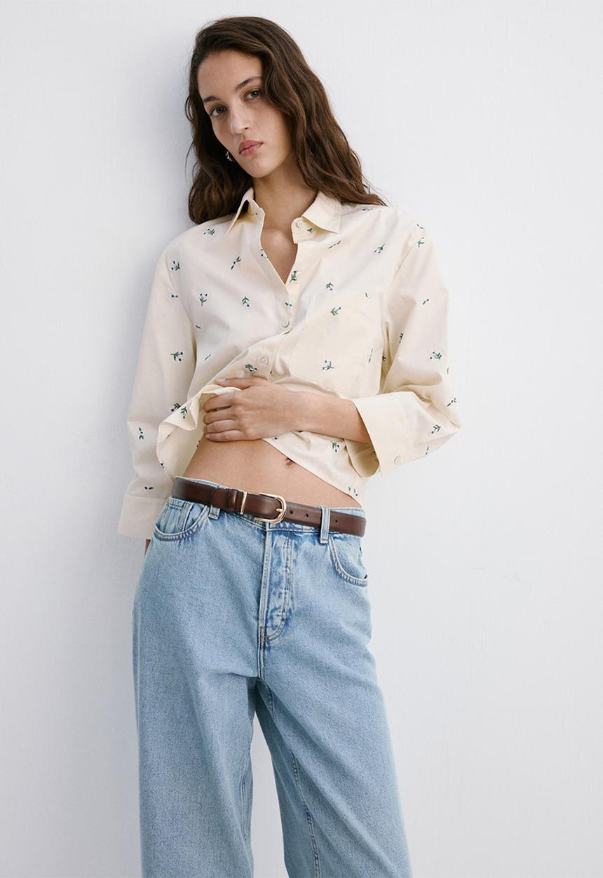 MANGO - Shirt lovely - light/pastel yellow