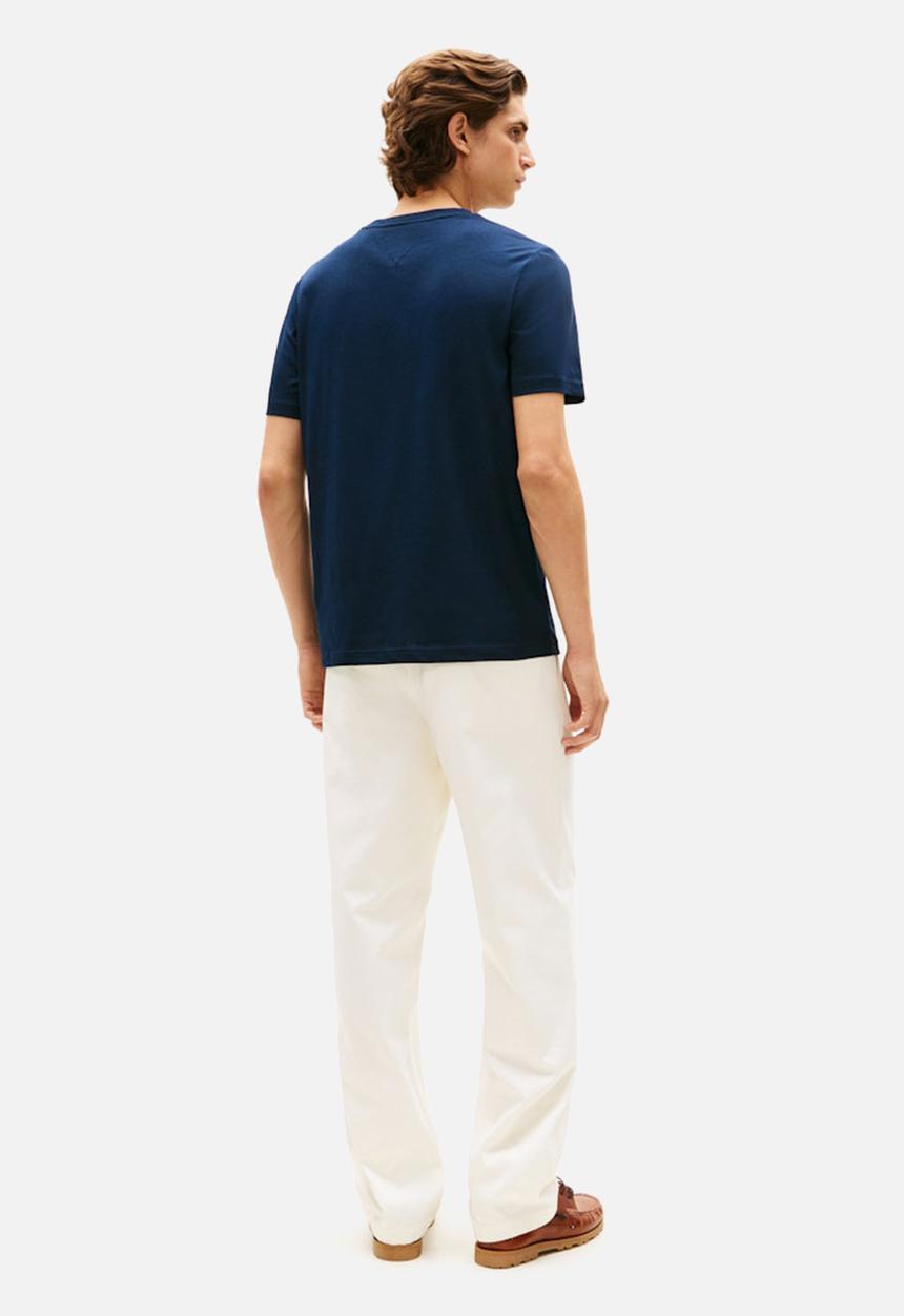 Tommy Hilfiger - BRAND LOVE TEXT BOX TEE - Desert Sky