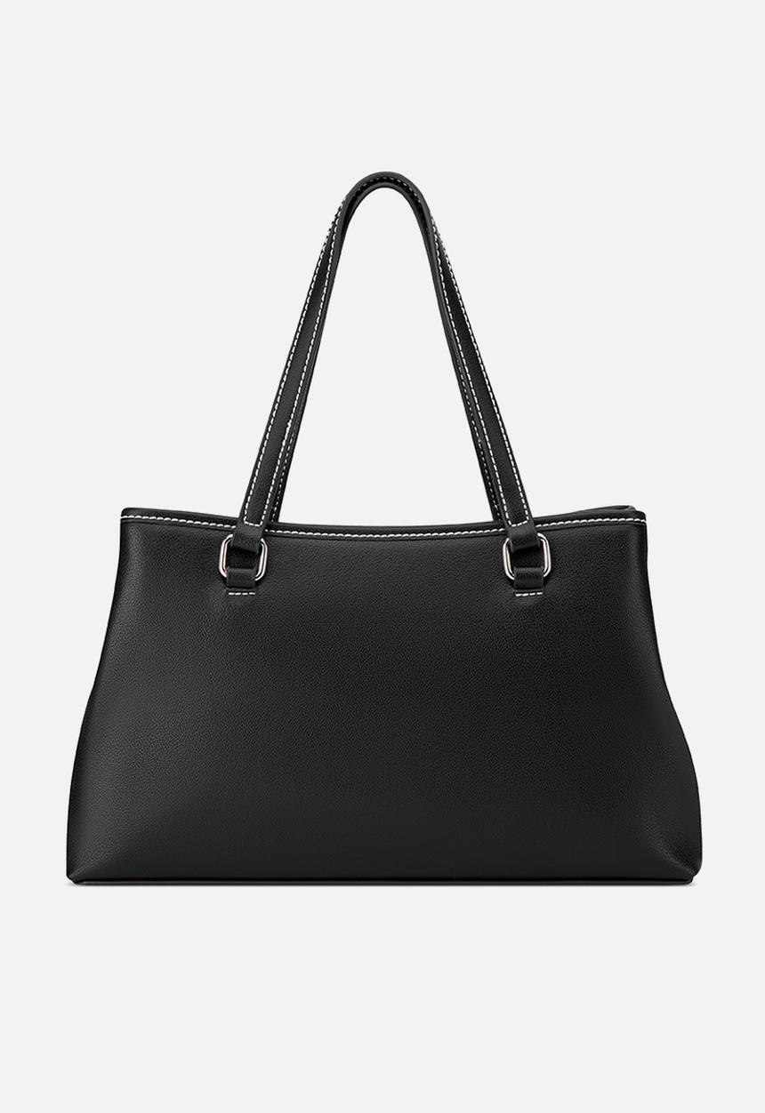 GUESS - Angelica Satchel Bag - Black