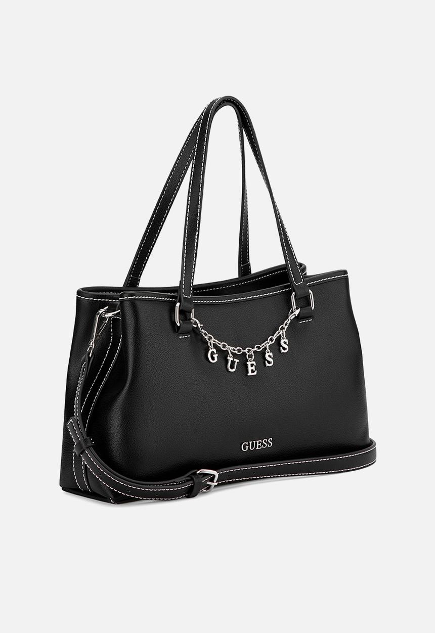 GUESS - Angelica Satchel Bag - Black