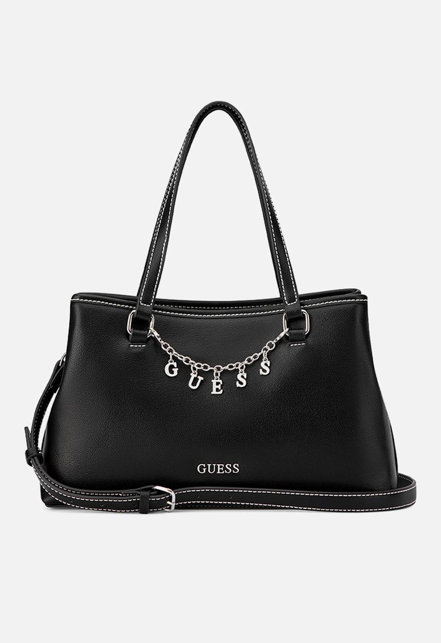 GUESS - Angelica Satchel Bag - Black
