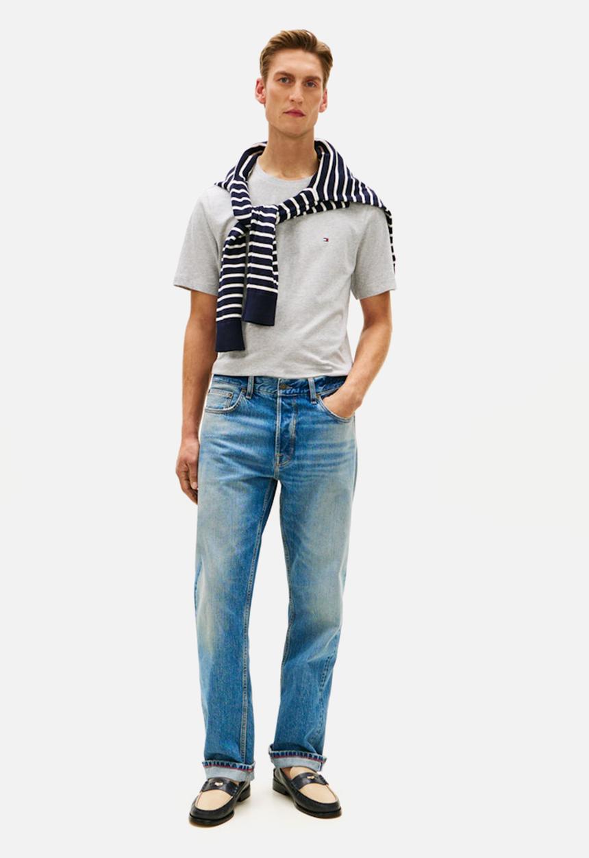 Tommy Hilfiger - ESS SEASONAL REG FIT SOLID TEE - Light Grey Heather
