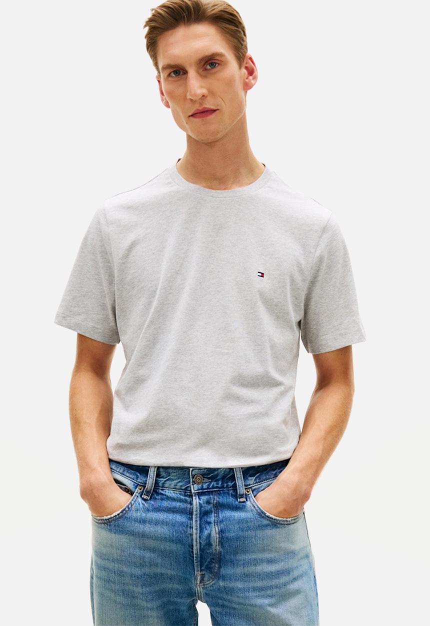 Tommy Hilfiger - ESS SEASONAL REG FIT SOLID TEE - Light Grey Heather