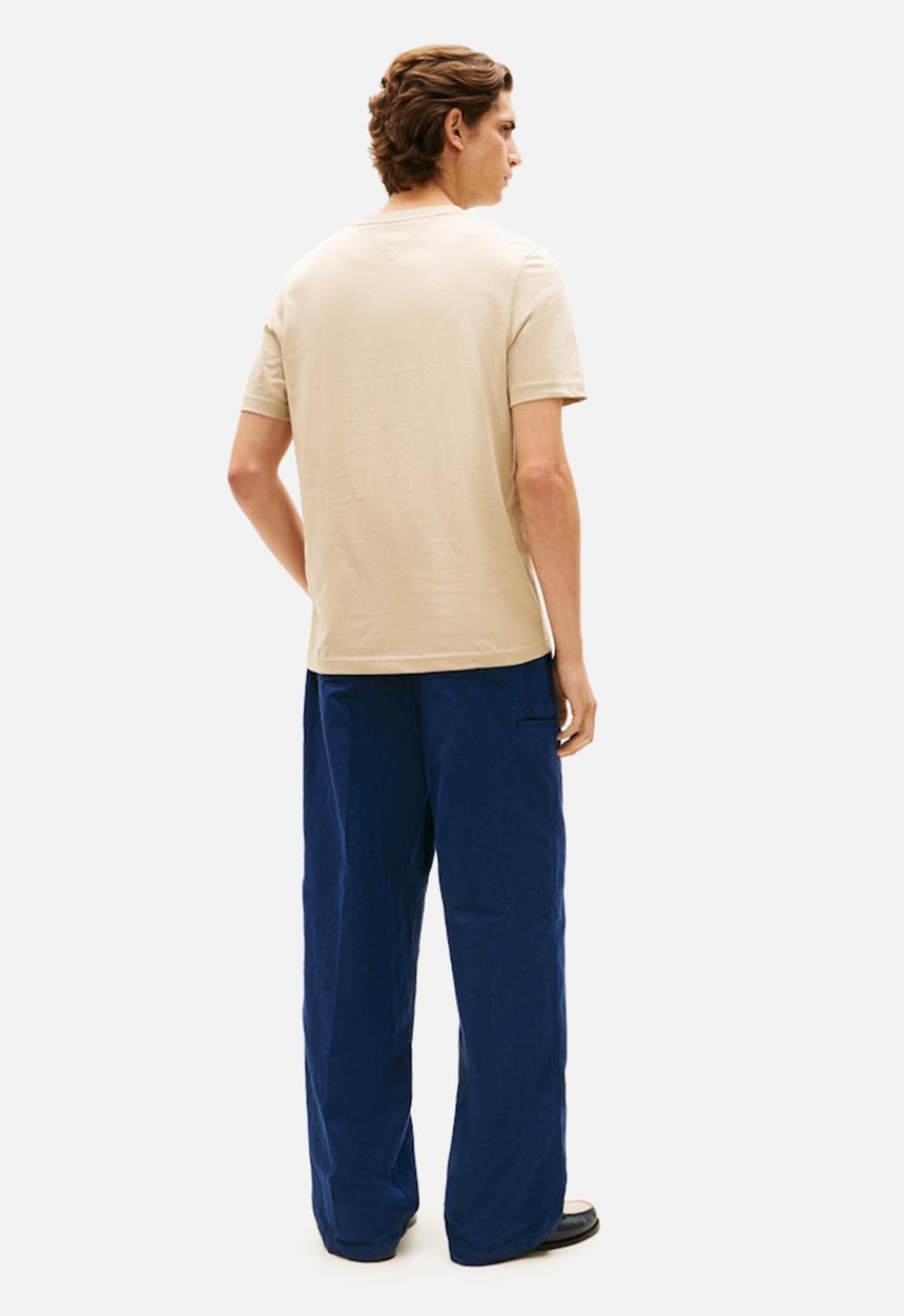 Tommy Hilfiger - BRAND LOVE TEXT BOX TEE - Sandalwood