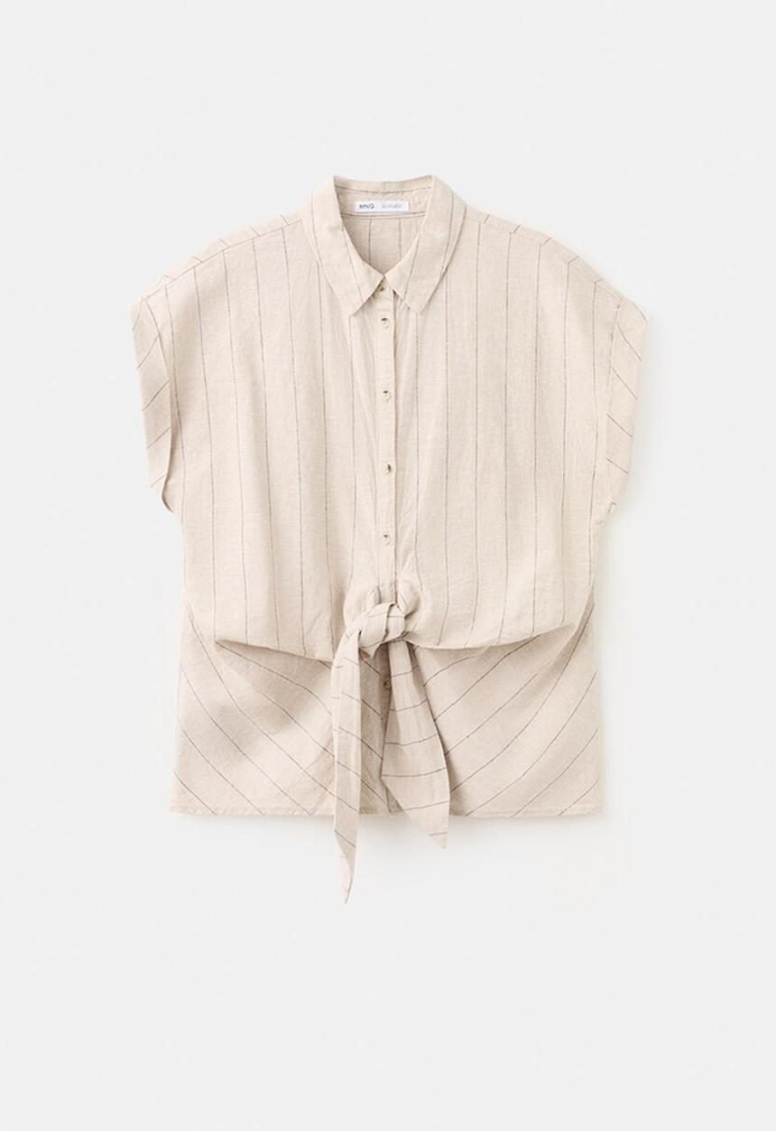 MANGO - Shirt zede - brown