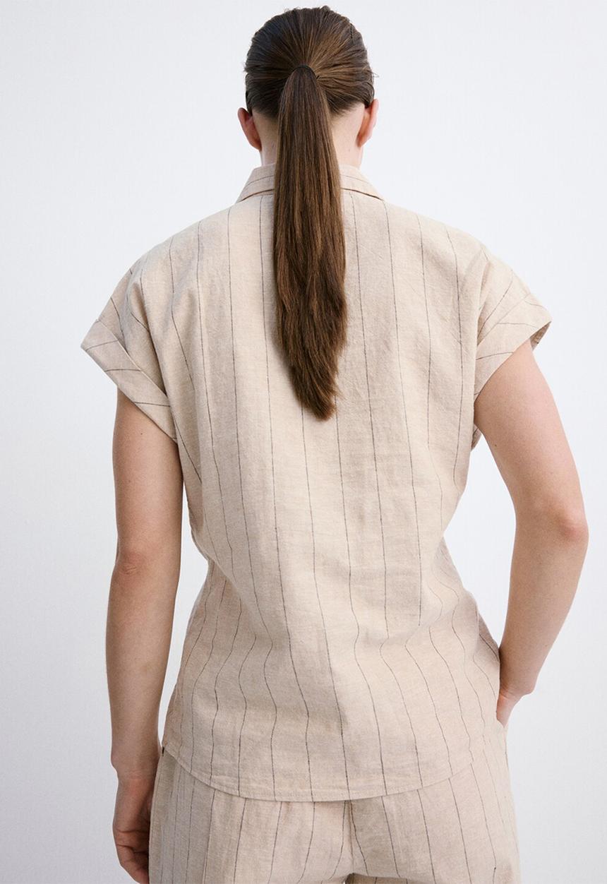 MANGO - Shirt zede - brown