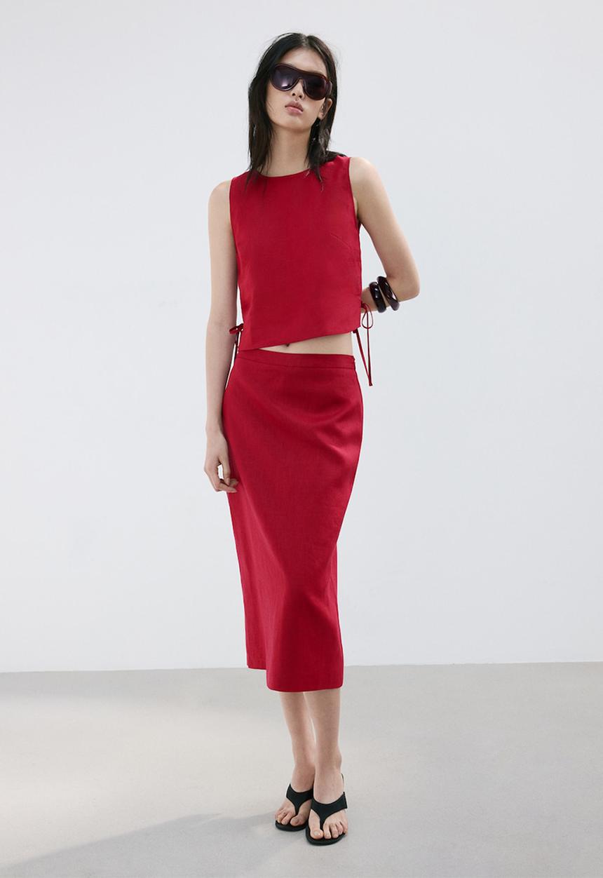 MANGO - Top fred - red