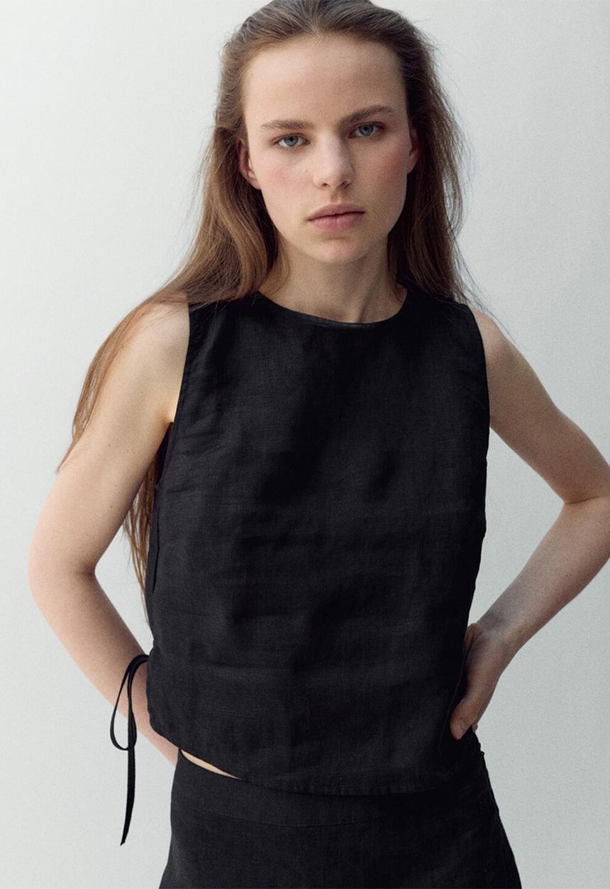 MANGO - Top fred - black