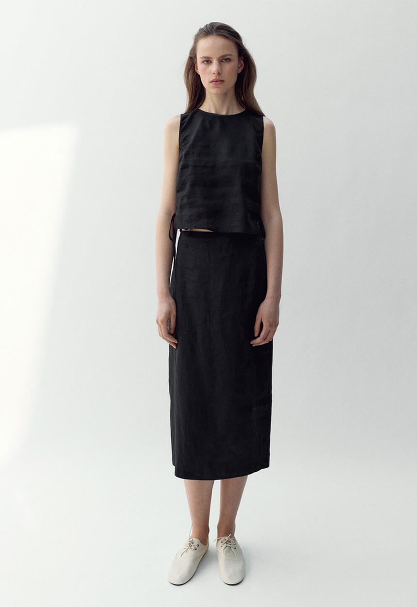 MANGO - Top fred - black