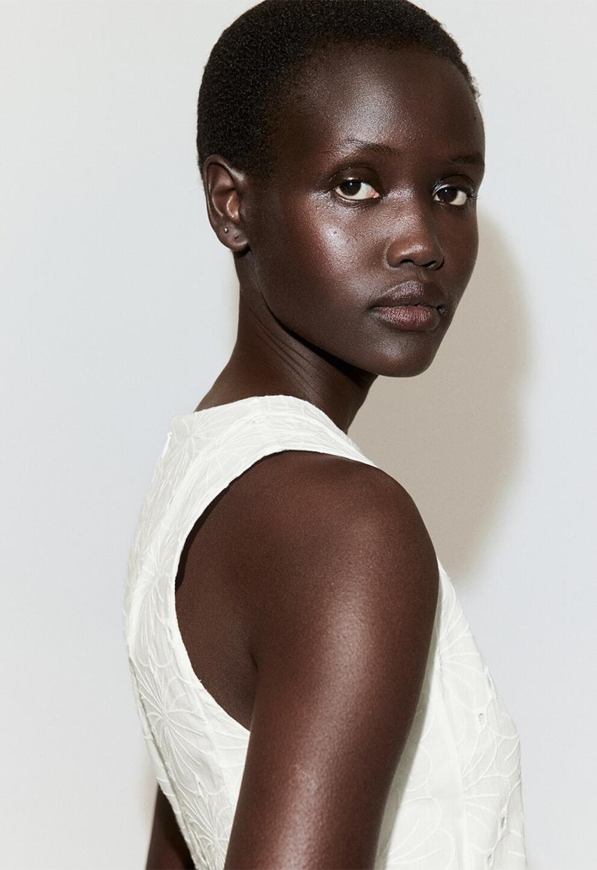 MANGO - Dress nola - white